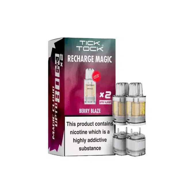 Tick Tock Magic 8000 Pods Berry Blaze Flavour