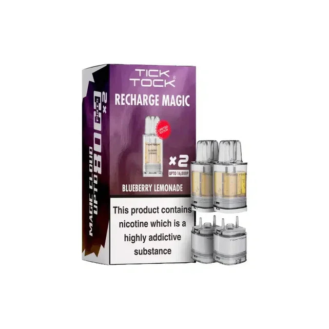 Tick Tock Magic 8000 Pods Blueberry Lemonade Flavour