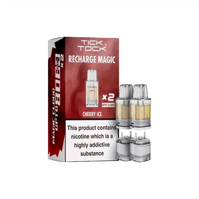 Tick Tock Magic 8000 Pods Cherry Ice Flavour
