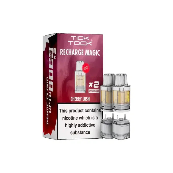 Tick Tock Magic 8000 Pods Cherry Lush Flavour