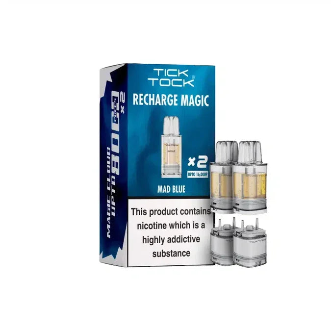 Tick Tock Magic 8000 Pods Mad Blue Flavour