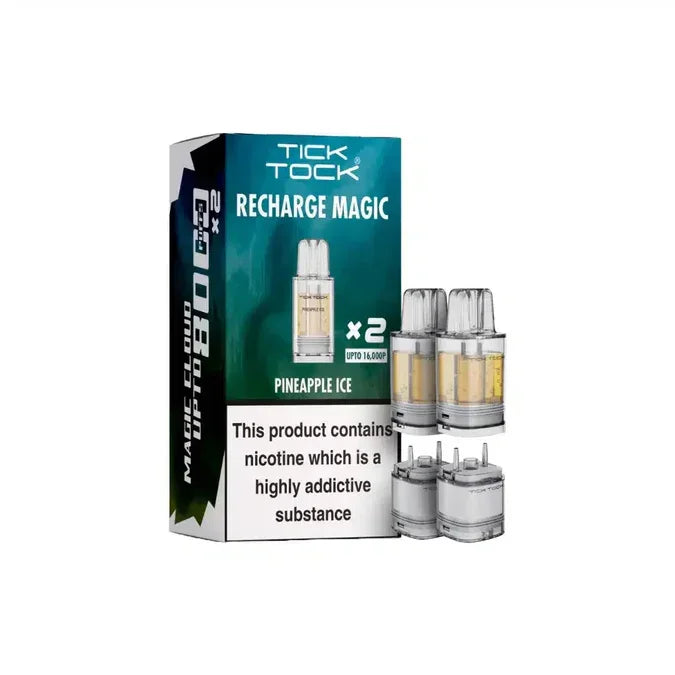 Tick Tock Magic 8000 Pods Pineapple Ice Flavour