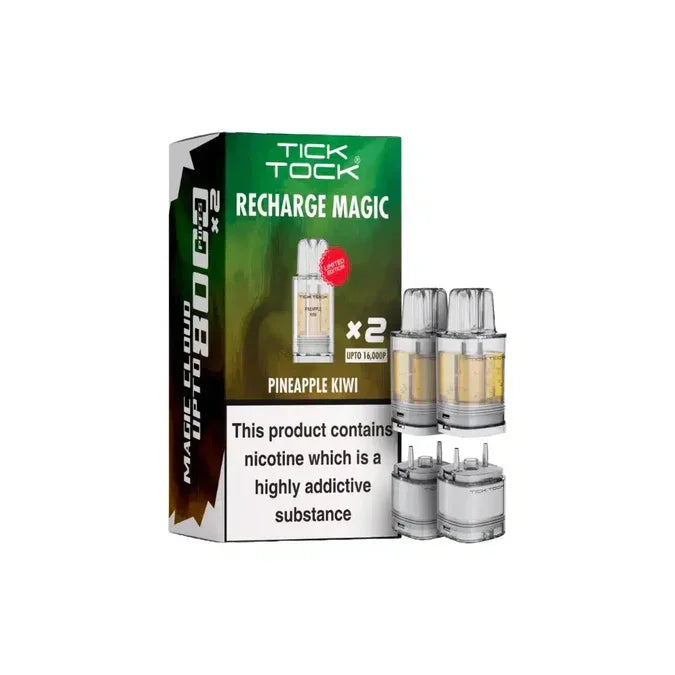 Tick Tock Magic 8000 Pods Pineapple Kiwi Flavour
