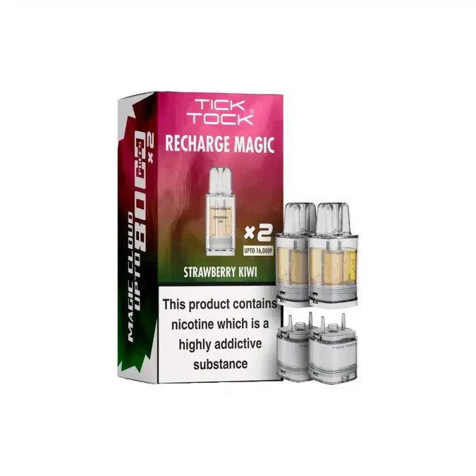 Tick Tock Magic 8000 Pods Strawberry Kiwi Flavour