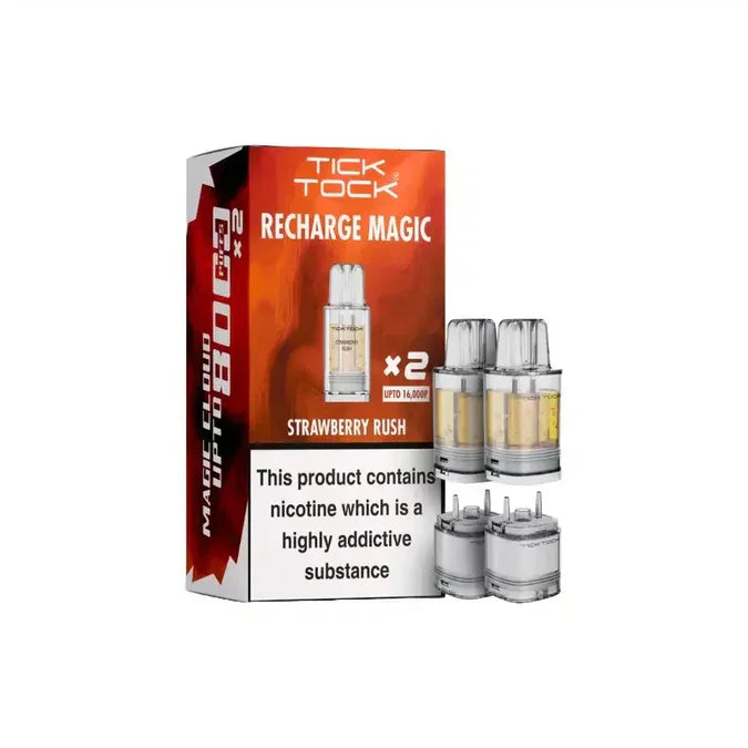 Tick Tock Magic 8000 Pods Strawberry Rush Flavour