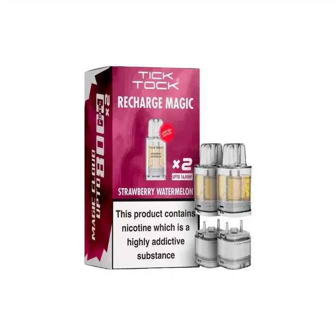 Tick Tock Magic 8000 Pods Strawberry Watermelon Flavour