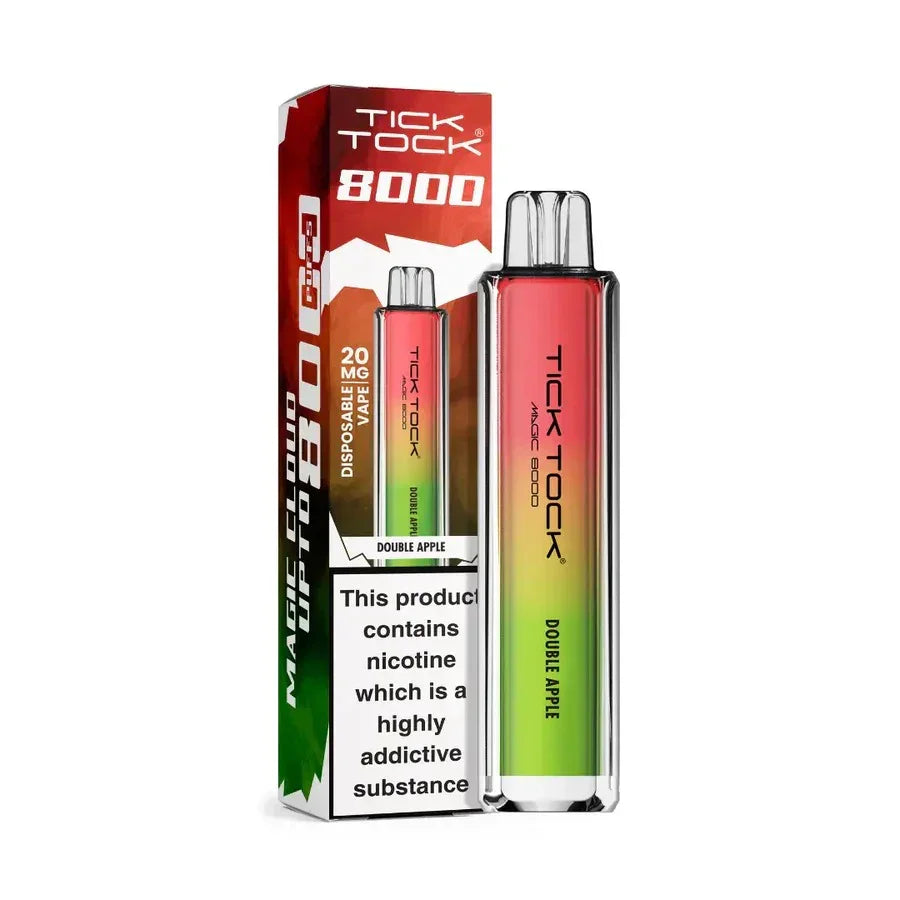 Tick Tock Magic 8000 Puff Vape Kit Double Apple Flavour