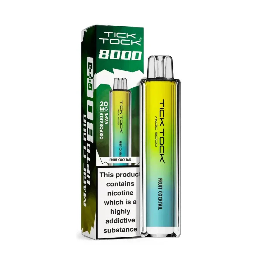 Tick Tock Magic 8000 Puff Vape Kit Fruit Cocktail Flavour