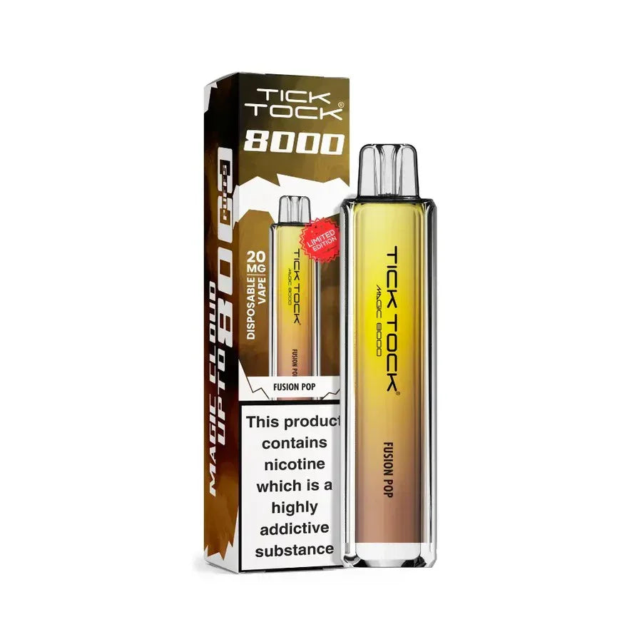 Tick Tock Magic 8000 Puff Vape Kit Fusion Pop Flavour
