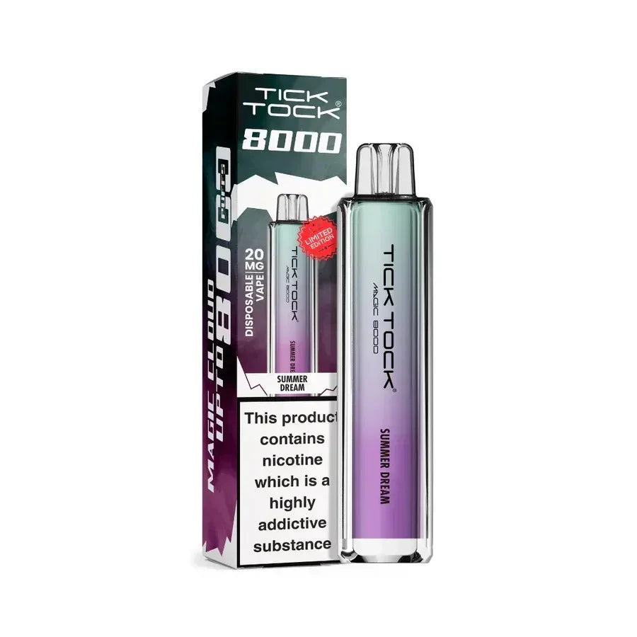 Tick Tock Magic 8000 Puff Vape Kit Summer Dream Flavour
