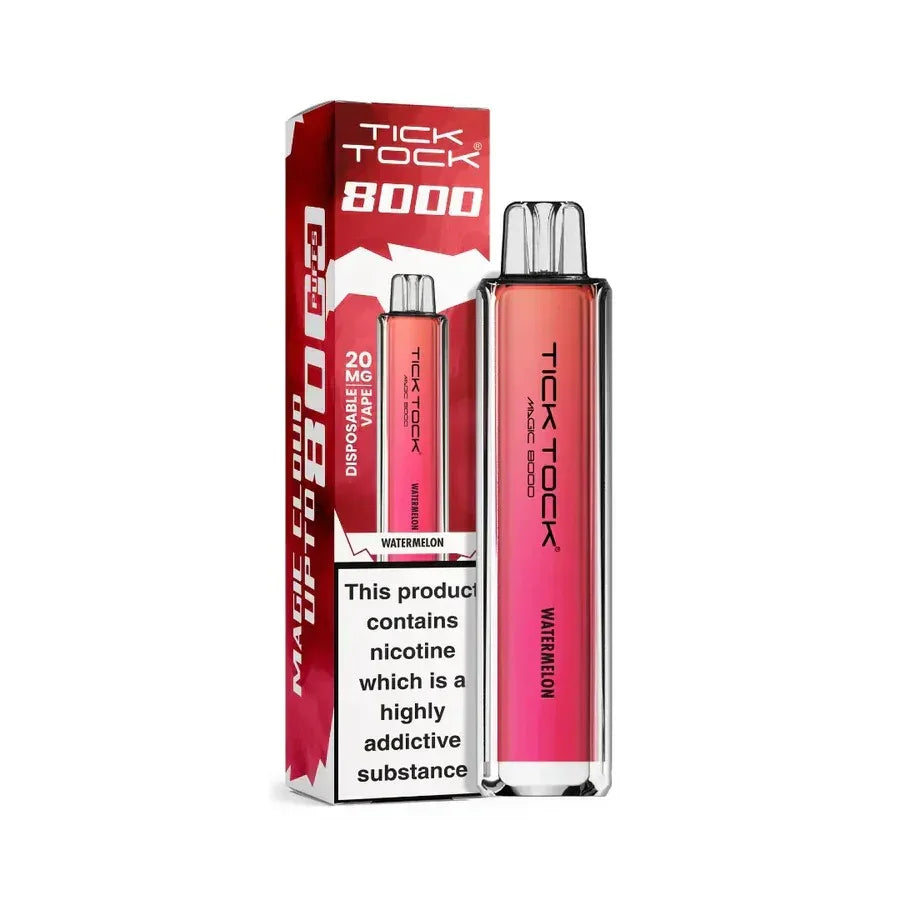 Tick Tock Magic 8000 Puff Vape Kit Watermelon Flavour