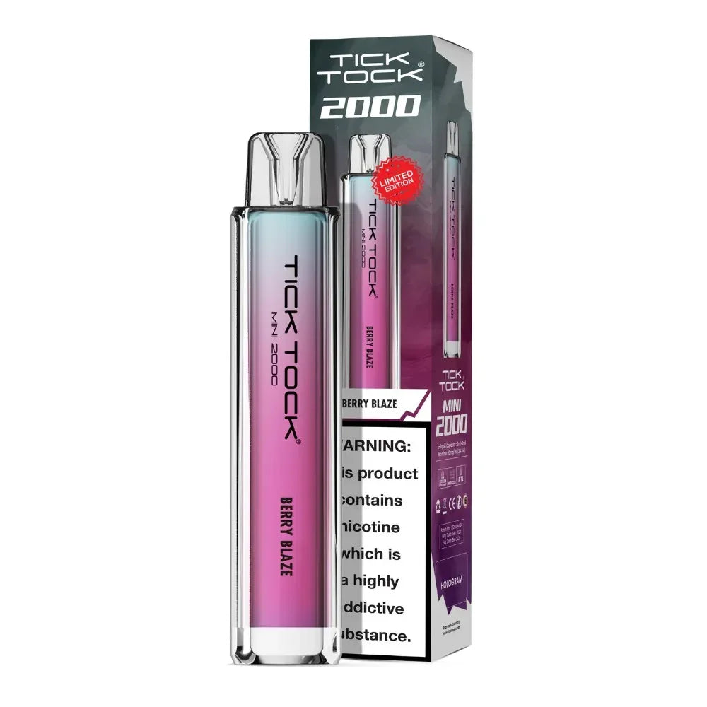 Tick Tock Mini 2000 Pod Kit Berry Blaze Flavour