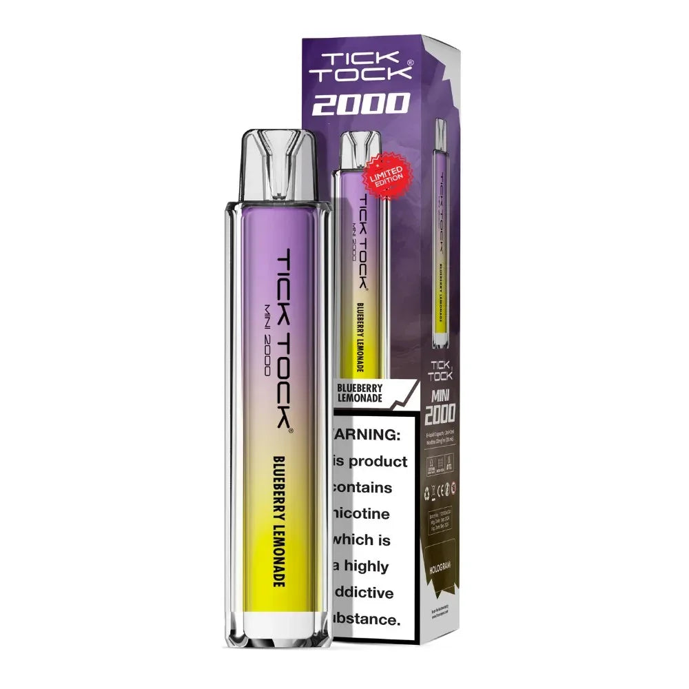 Tick Tock Mini 2000 Pod Kit Blueberry Lemonade Flavour