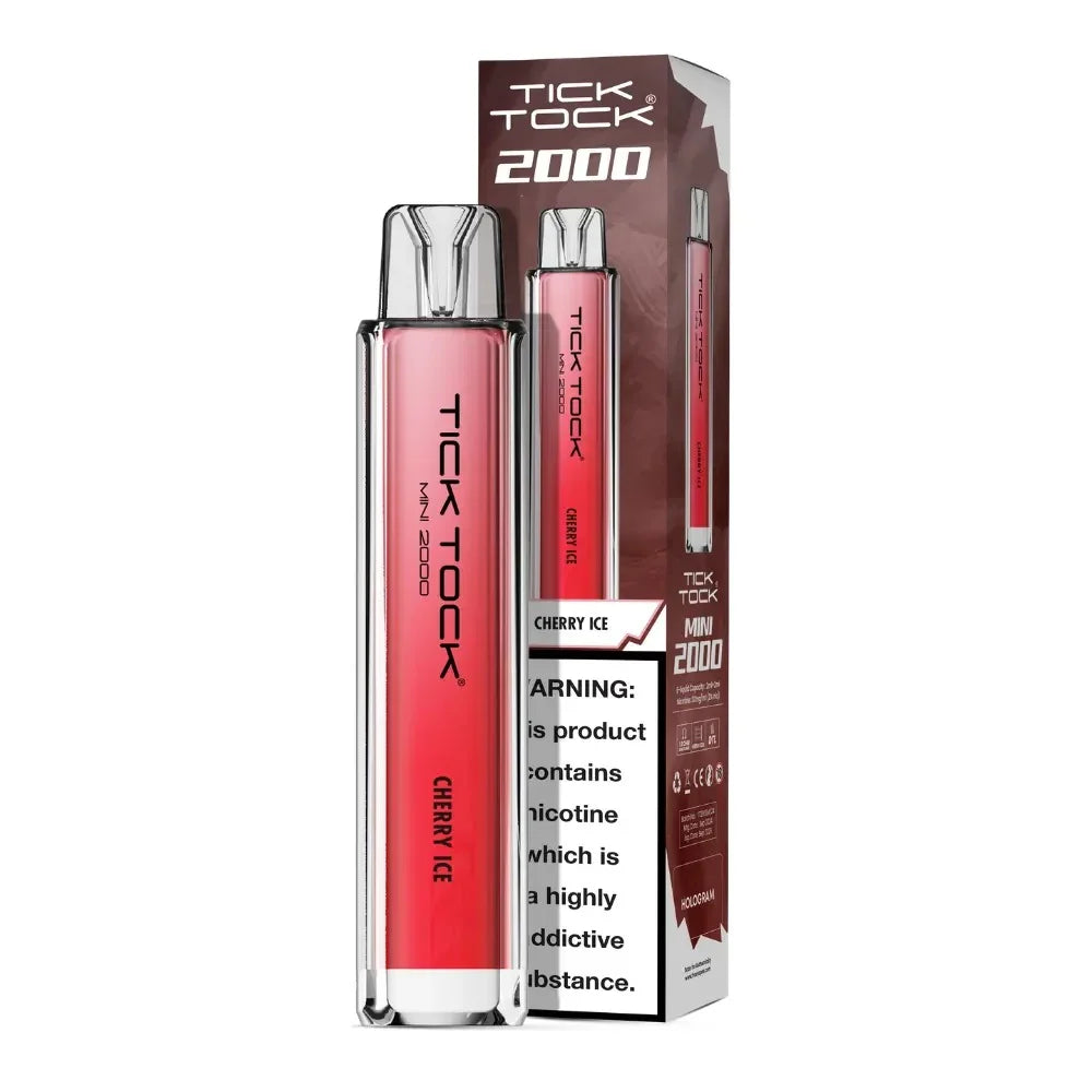 Tick Tock Mini 2000 Pod Kit  Cherry Ice Flavour