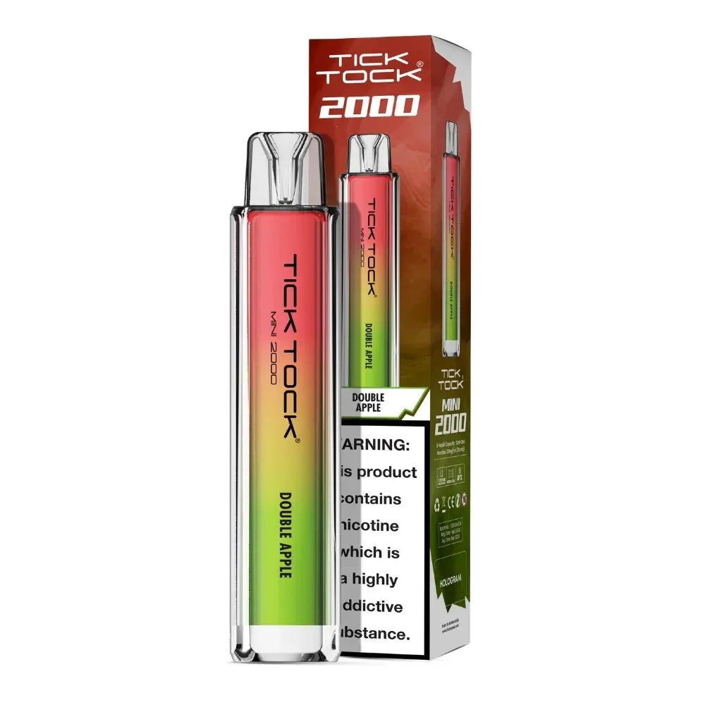 Tick Tock Mini 2000 Pod Kit Double Apple Flavour