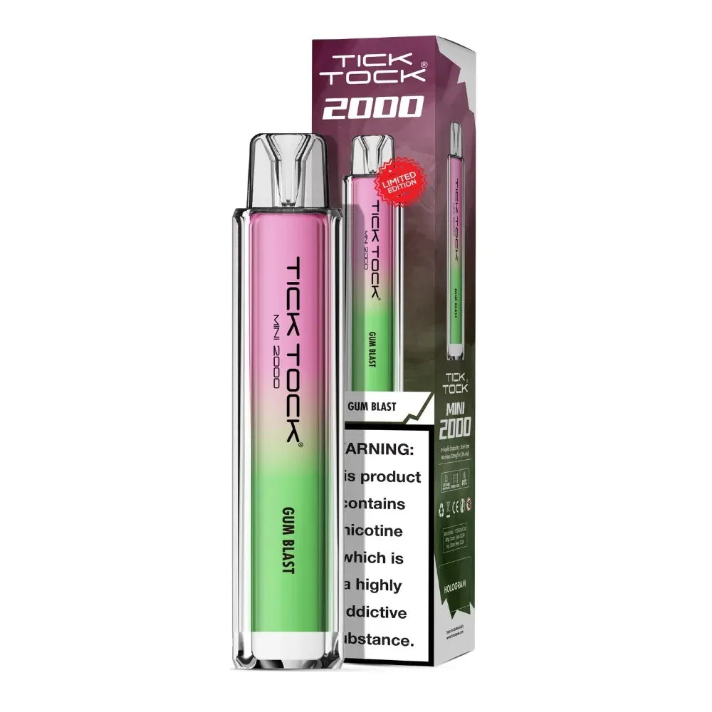 Tick Tock Mini 2000 Pod Kit Gum Blast Flavour