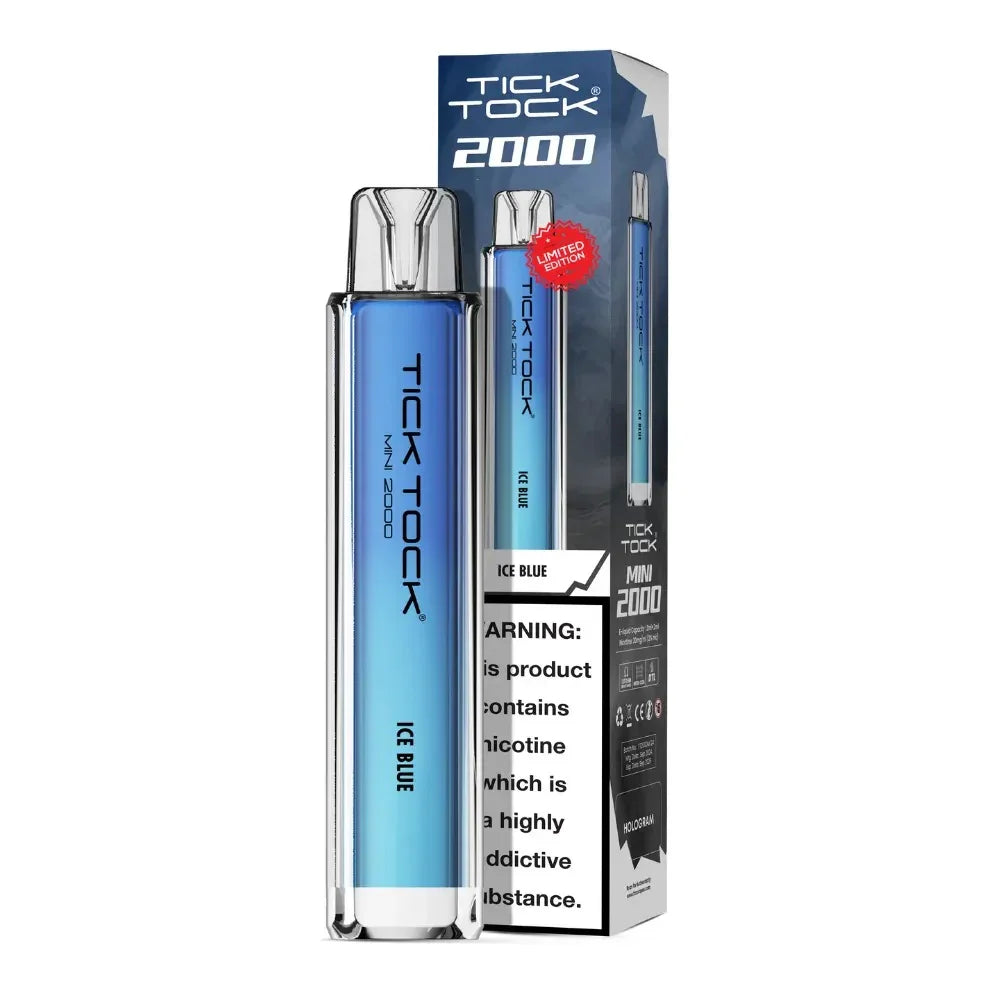 Tick Tock Mini 2000 Pod Kit Ice Blue Flavour