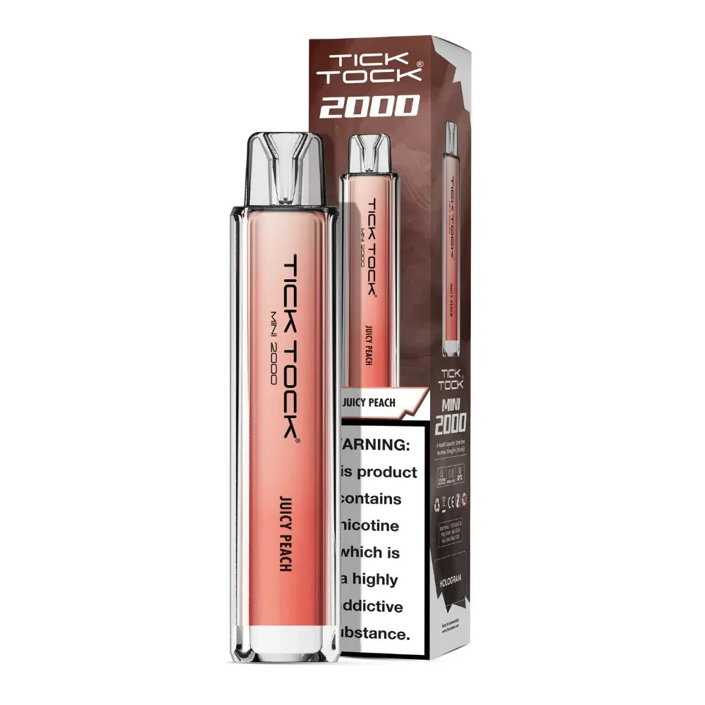 Tick Tock Mini 2000 Pod Kit Juicy Peach Flavour