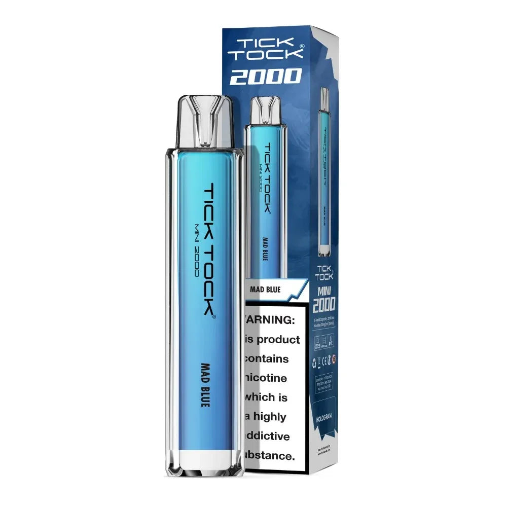 Tick Tock Mini 2000 Pod Kit Mad Blue Flavour