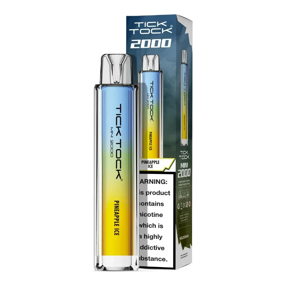 Tick Tock Mini 2000 Pod Kit Pineapple Ice Flavour