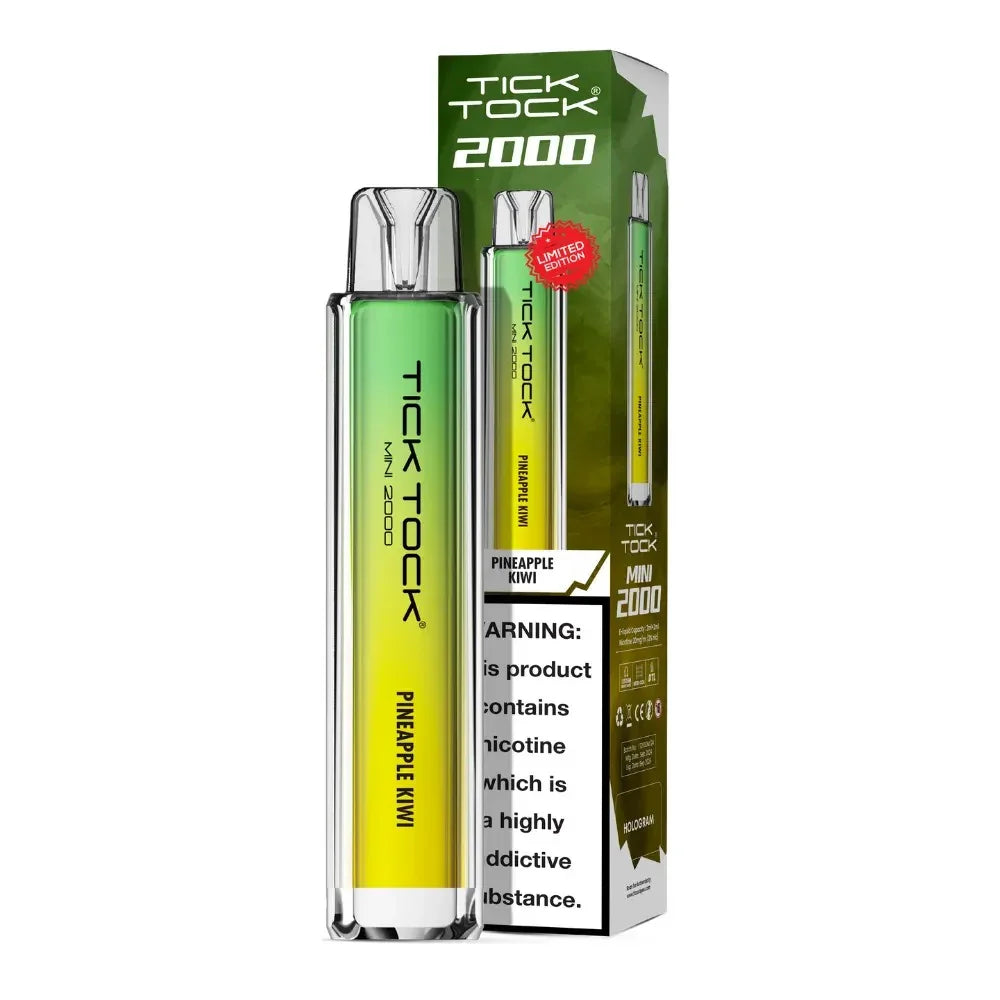 Tick Tock Mini 2000 Pod Kit Pineapple Kiwi Flavour