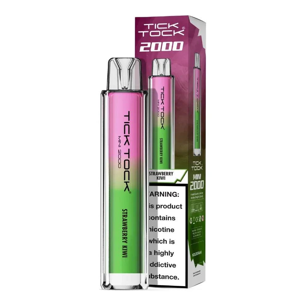 Tick Tock Mini 2000 Pod Kit Strawberry Kiwi Flavour
