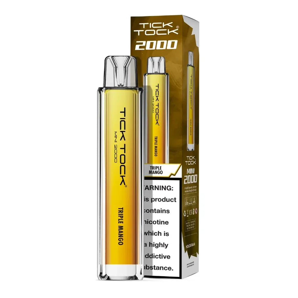 Tick Tock Mini 2000 Pod Kit Triple Mango Flavour