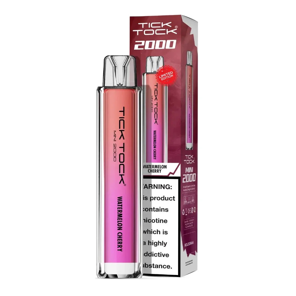 Tick Tock Mini 2000 Pod Kit Watermelon Cherry Flavour