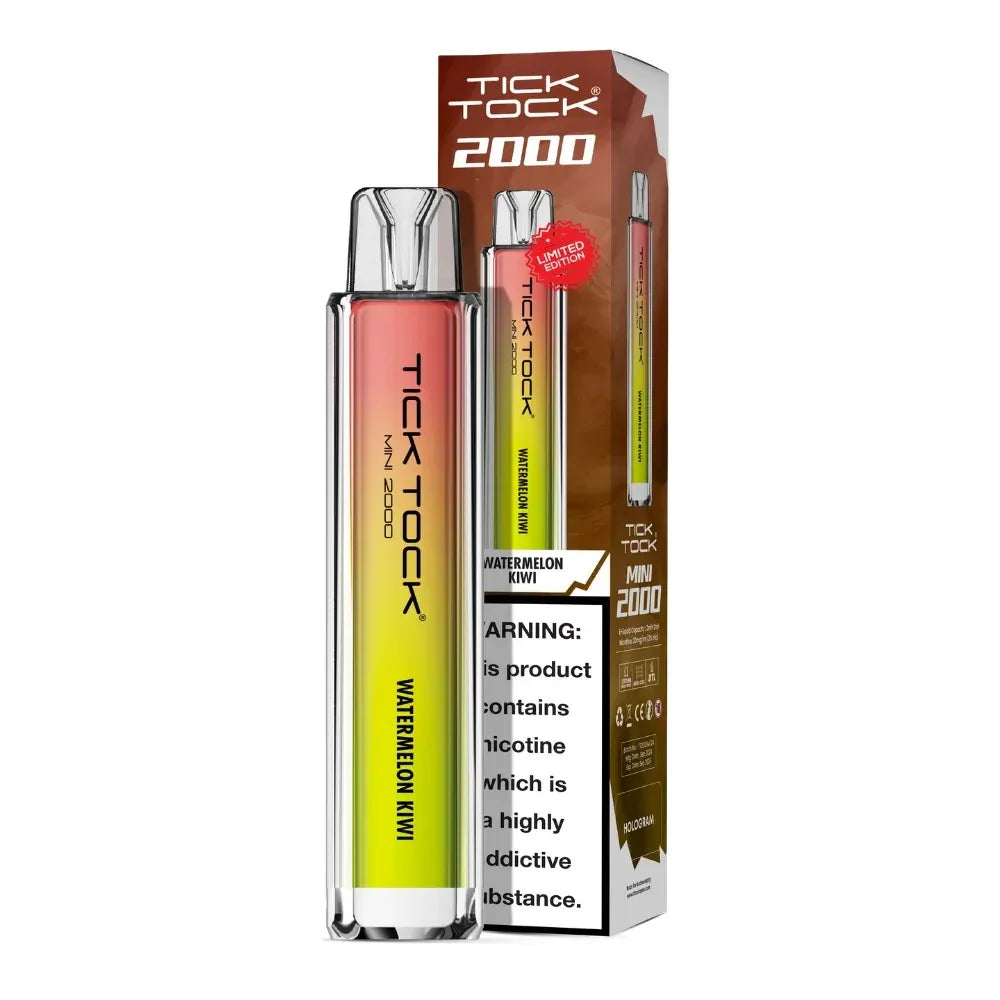 Tick Tock Mini 2000 Pod Kit Watermelon Kiwi Flavour