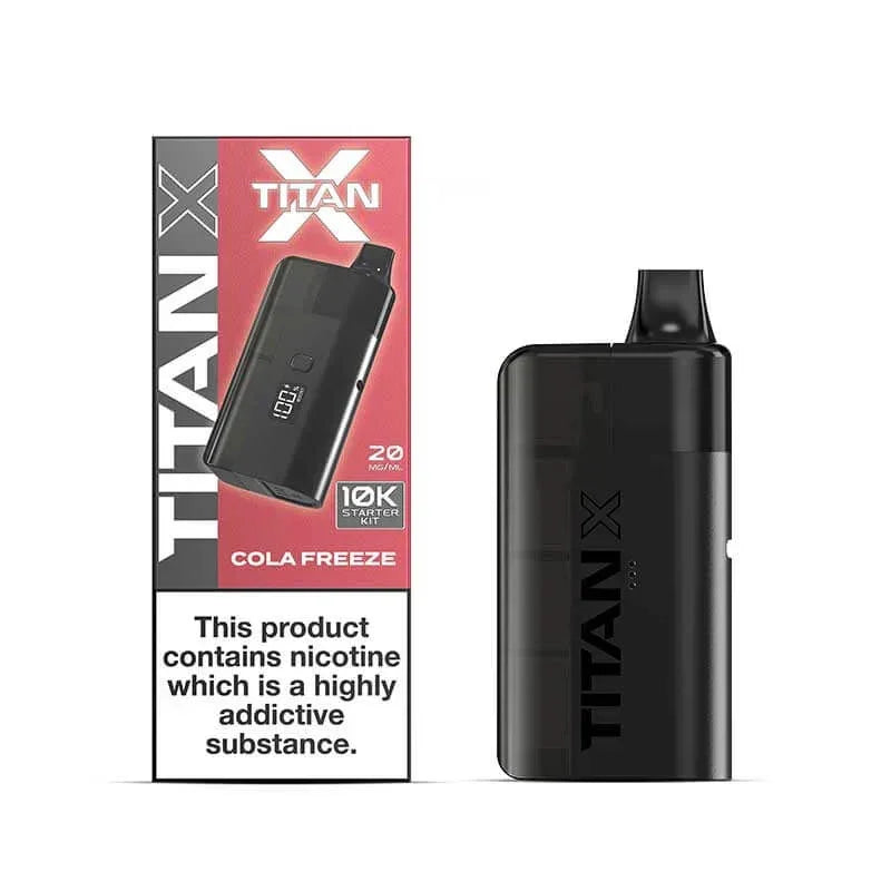 Titan X 10K Vape Kit Cola Freeze Flavour