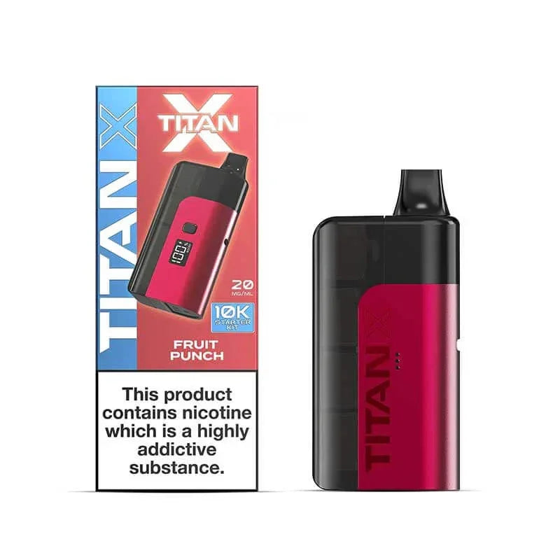 Titan X 10K Vape Kit Fruit Punch Flavour