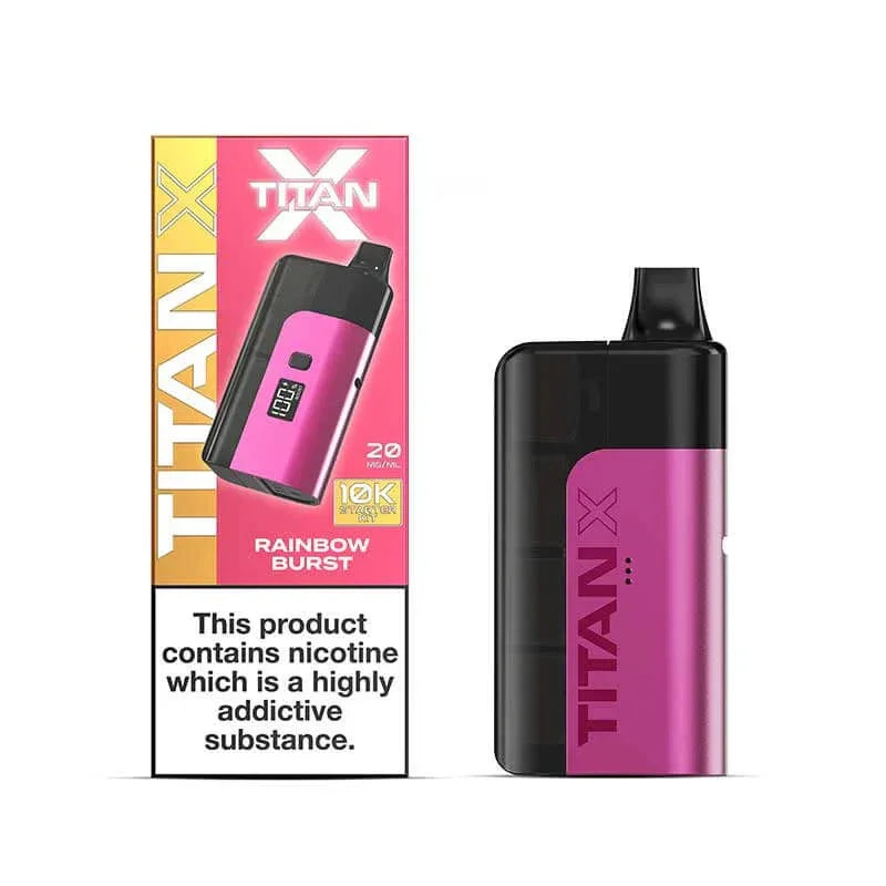 Titan X 10K Vape Kit Rainbow Burst Flavour