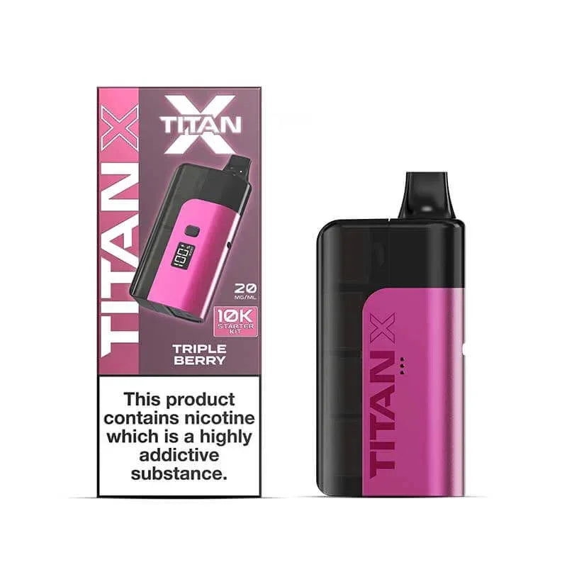 Titan X 10K Vape Kit Triple Berry Flavour