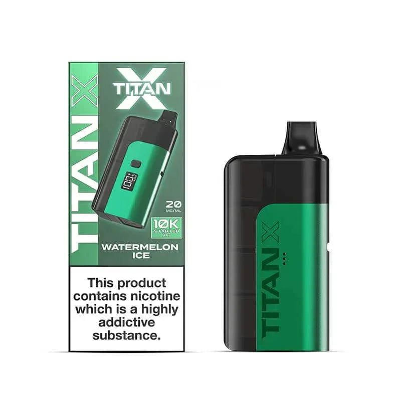 Titan X 10K Vape Kit Watermelon Ice Flavour