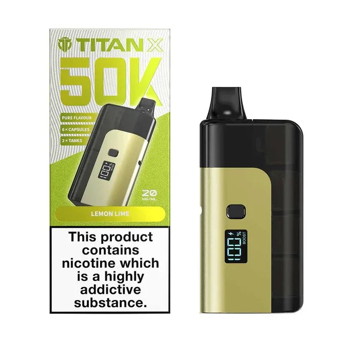 Titan X 50K Vape Kit Lemon Lime Flavour