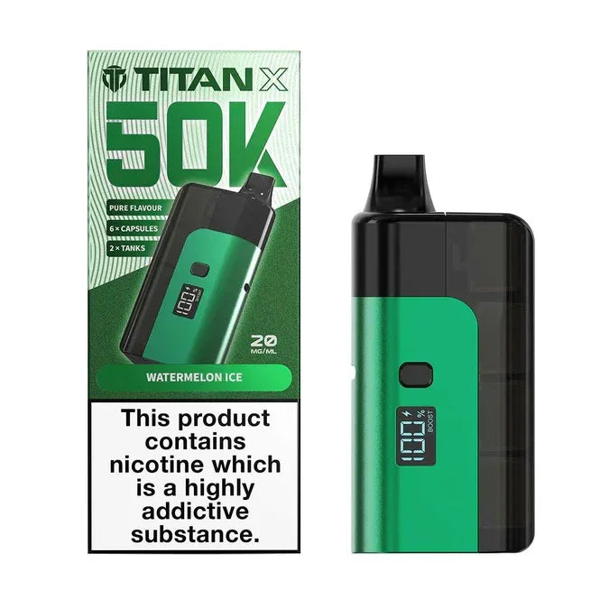 Titan X 50K Vape Kit Watermelon Ice Flavour