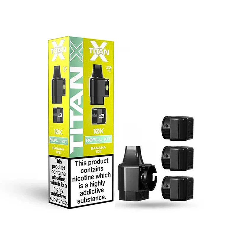 Titan X Vape Pods Banana Ice Flavour