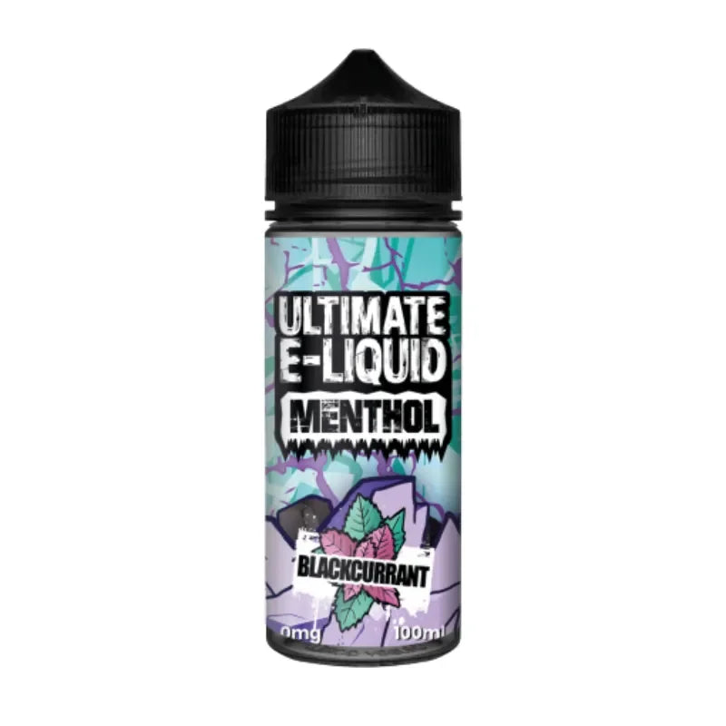 Ultimate E-liquid 100ml Menthol Vape Juice Blackcurrant Flavour