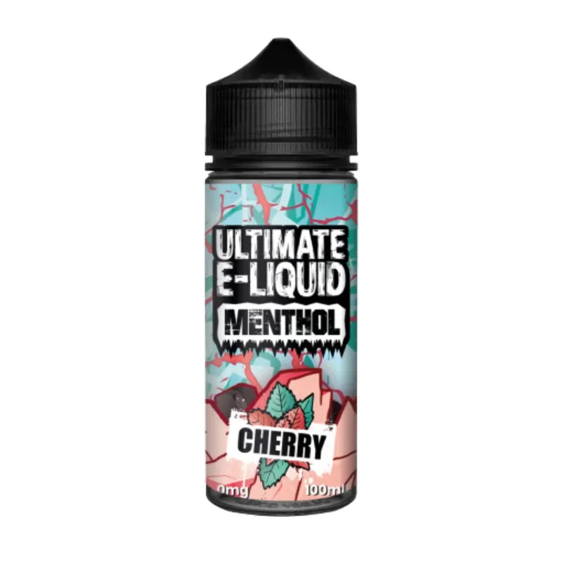 Ultimate E-liquid 100ml Menthol Vape Juice Cherry Flavour