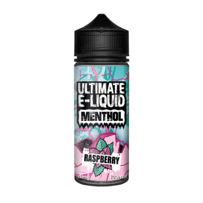 Ultimate E-liquid 100ml Menthol Vape Juice Raspberry Flavour