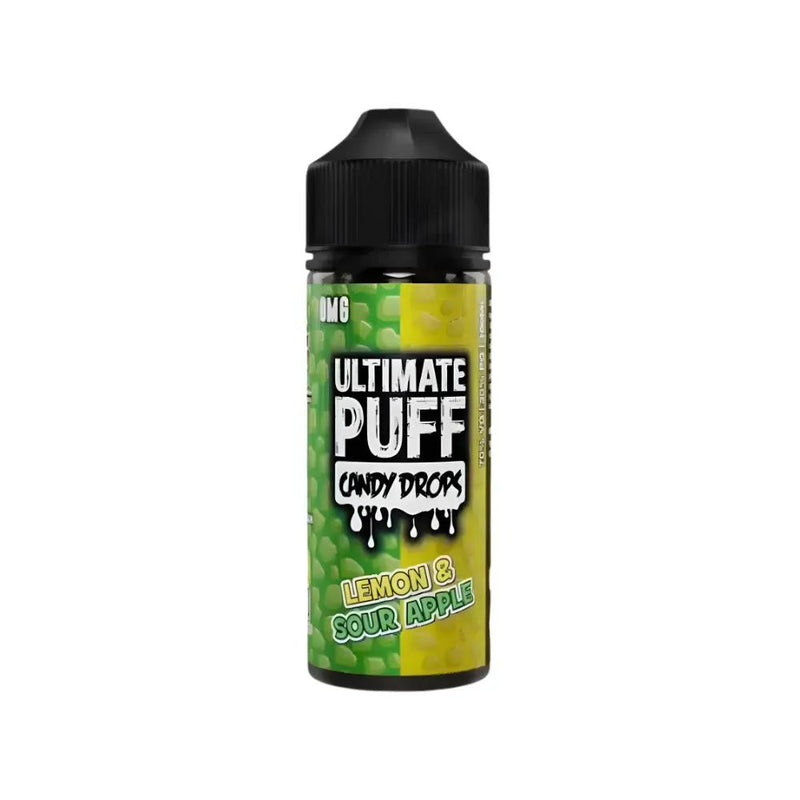 Ultimate Puff Candy Drops Vape E-Liquid Lemon and Sour Apple Flavour