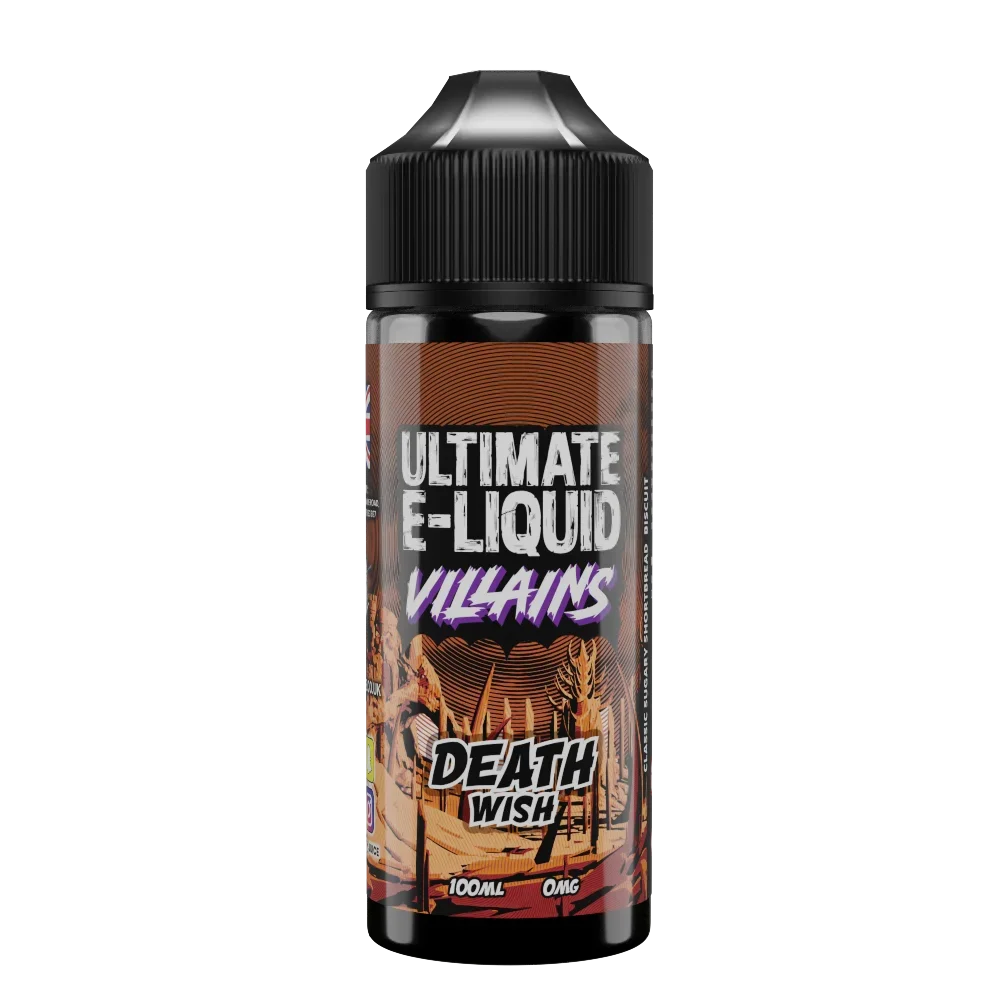 Ultimate Vape Liquid Villains 100ML Shortfill Death Wish Flavour