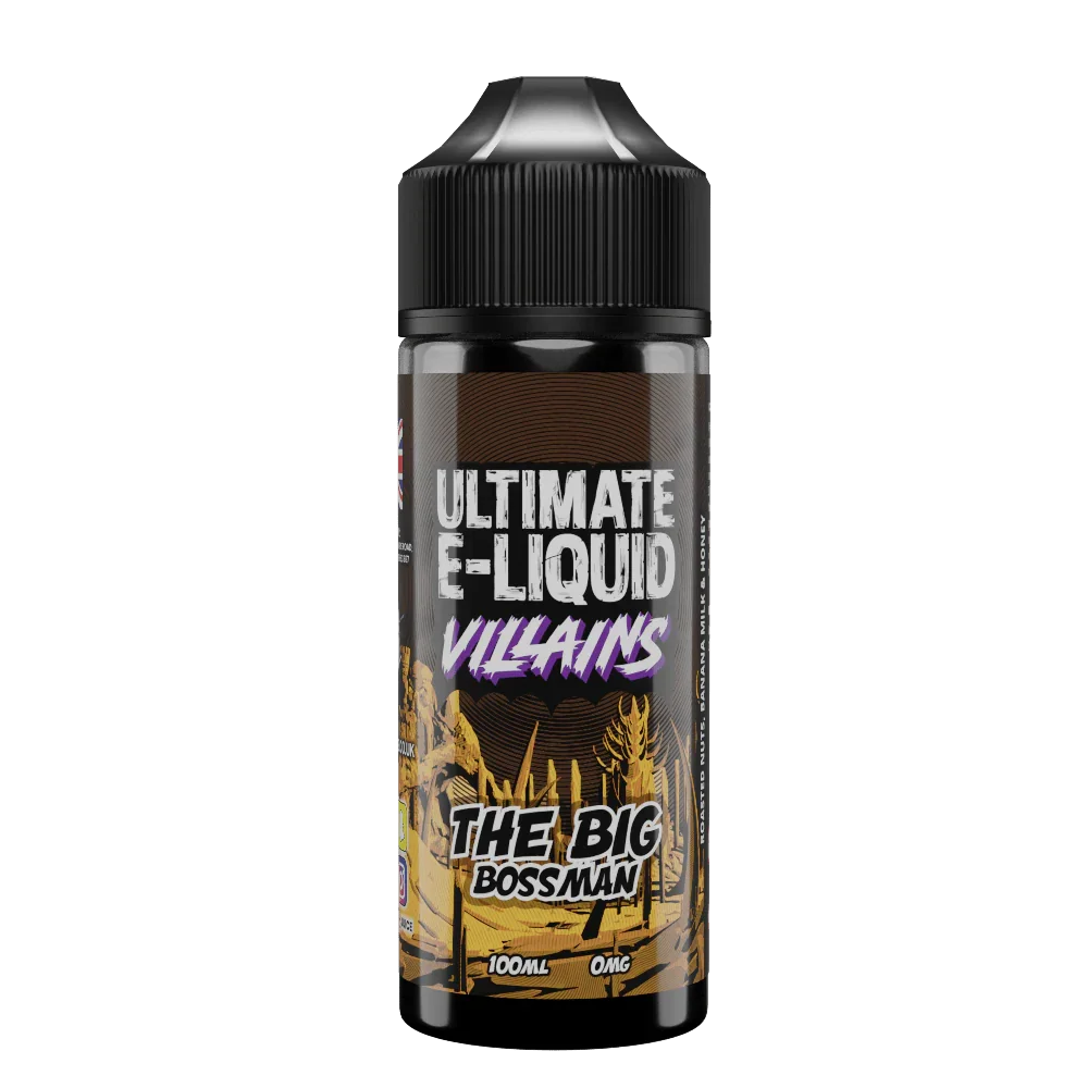 Ultimate Vape Liquid Villains 100ML Shortfill The Big Bossman Flavour
