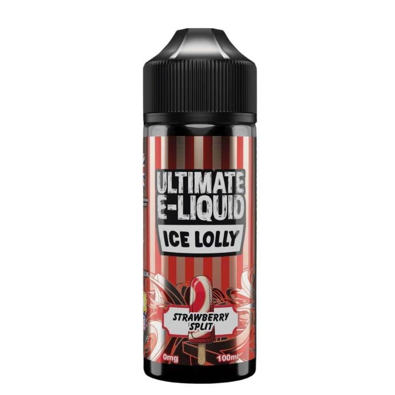 Ultimate Puff Ice Lolly Vape E-Liquid Strawberry Split Flavour