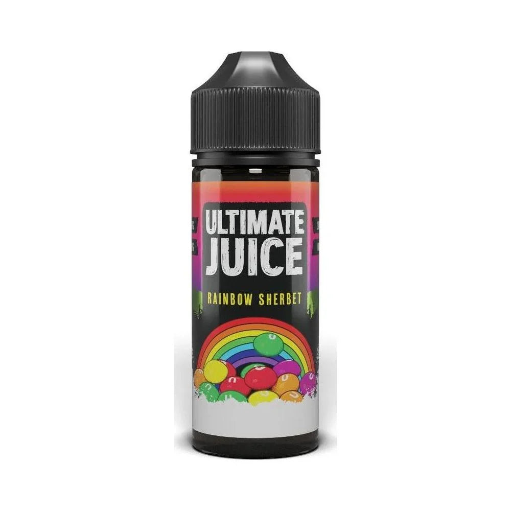 Ultimate Juice 100ML Shortfill Vape Liquid Rainbow Sherbet Flavour