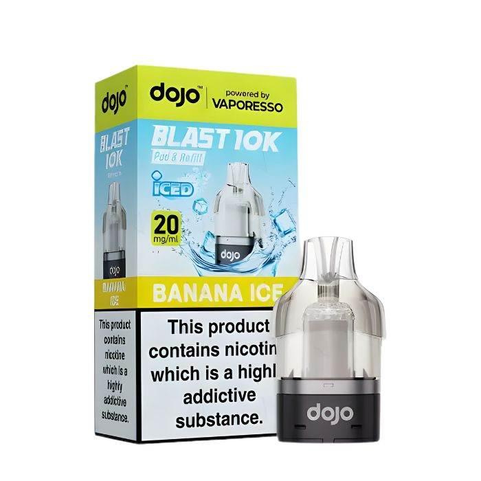 Vaporesso Dojo Blast 10K Vape Pods Banana Ice Flavour