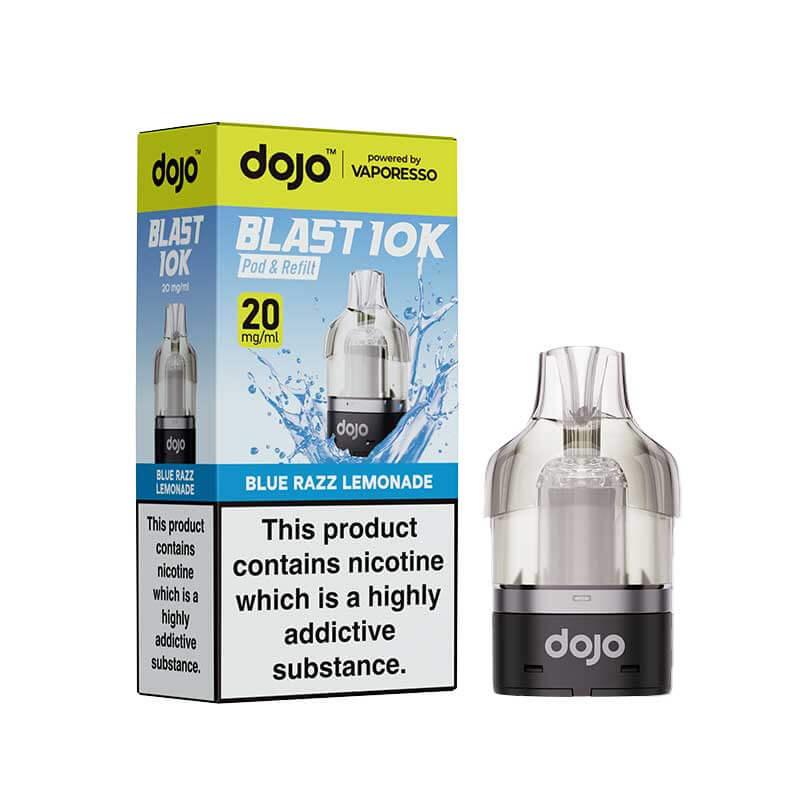 Vaporesso Dojo Blast 10K Vape Pods Blue Razz Lemonade Flavour