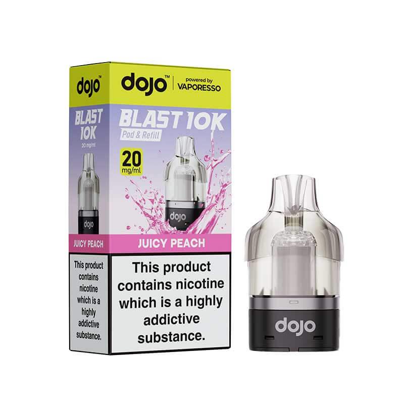 Vaporesso Dojo Blast 10K Vape Pods Juicy Peach Flavour