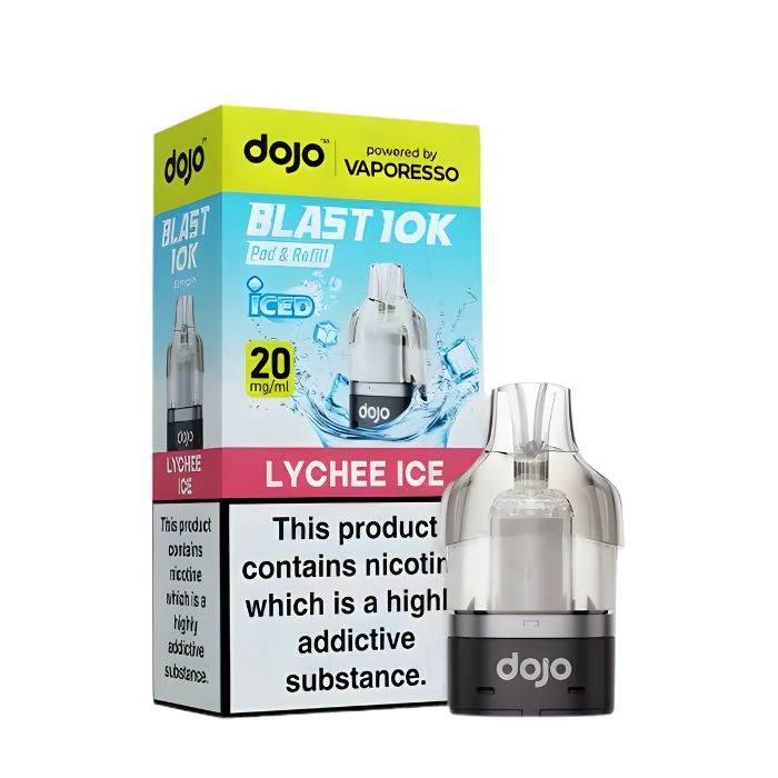 Vaporesso Dojo Blast 10K Vape Pods Lychee Ice Flavour