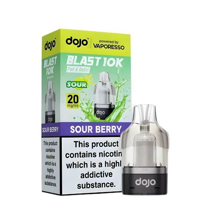 Vaporesso Dojo Blast 10K Vape Pods Sour Berry Flavour